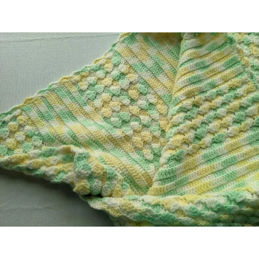 Crochet Pastel Granny Afghan Blanket‎ 46x41